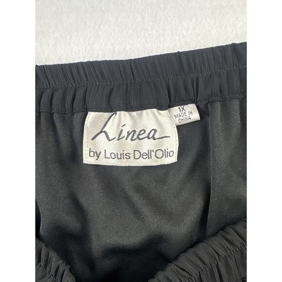 Women’s Linea Size 1X Black Flowy Maxi Skirt. - Picture 2 of 3